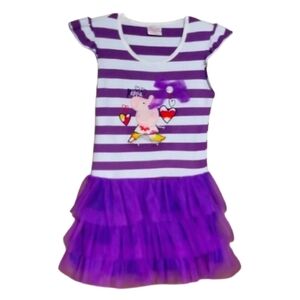NEW Peppa Pig Striped Tutu Dress